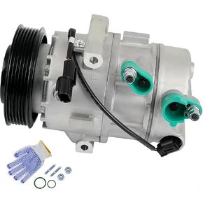 ضاغط تكييف الهواء A/C ضاغط AC مع ATC ​​لـ Hyundai Elantra GT Hyundai Elantra Kia Soul Kia Forte 2014 2015 2017 2018 2018 OE 97701F2800