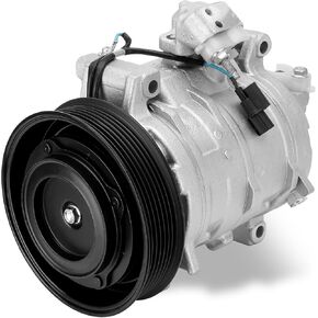 AC Compressor with Clutch with Clutch Compatible with Honda Accord 2.4L 2008-2012, Crosstour 2.4L 2012-2015 w/One Plug