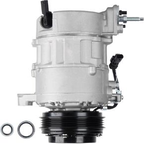 Air Conditioner AC Compressor with Clutch Fit for Chevrolet Silverado 1500&GMC Sierra 1500 2014-2019 Silverado 2500 2014-2017 Cheyenne 2014-2018 for Chevrolet Suburban&Tahoe&GMC Yukon XL 2015-2020