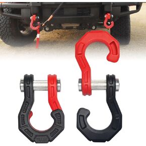 Musixia split d Ring Stackles ، 44،000 app -lex tow hook hook hook swid road 3/4 "كسر قوة سحب أغلال winch لاستعادة مركبة على الطرق الوعرة على الطريق