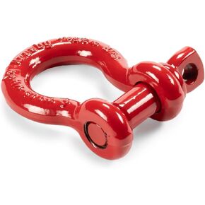 Factor 55 Steel 5/8" Crosby Shackle for ATV/UTV Powersports - Red