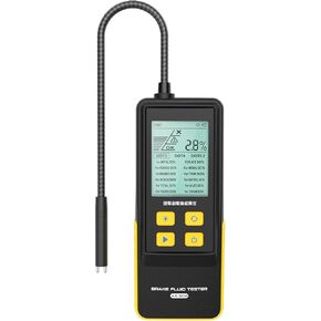 QPKING Brake Fluid Tester AS502 Brake Oil Tester Automotive Brake System Oil Tester High Precision Oil Moisture Water Detection with 2.8" Backlit Display Audible Alarm for DOT-3,DOT-4,DOT-5.1