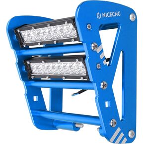 Front Bumper with LED Lights Compatible with Yamaha YFZ 450 2017 YFZ450R 2009 2010 2011 2012-2022, YFZ450RSE 2009-2019 2020 2021 2022, YFZ450X 2010-2011 Black
