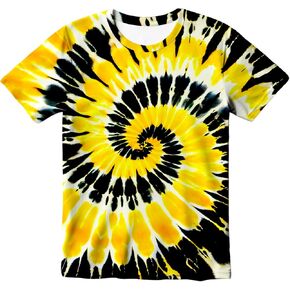 Kids Tie Dye T-Shirt, Children Tie Dye Short Sleeve Tee Shirt for Kids