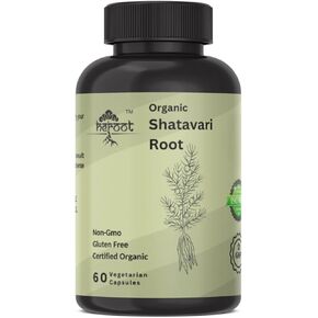 Organic Shatavari Root 500mg (Asparagus racemosus) Menstrual Cramp Relief, Menopause Support, and Women's Health | 120 Capsules | Hormonal Balance Support