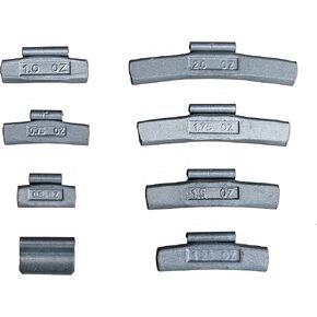 XTMC 140 PCS Clip-on Wheel Onesions Balance P-Style 0.25 0.50 0.75 1.00 1.25 1.5 1.00 2.5 أوقية