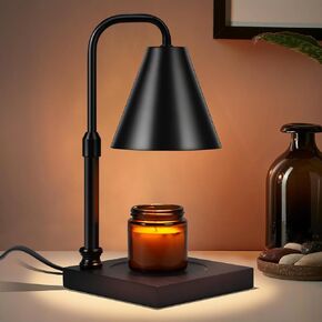 Candle Warmer Lamp with Dimmer, Adjustable Height Metal Candle Wax Warmer Warming Lamp 2/4/8H Timer for Scented Candles for HouseWarming Bedroom Home Decor Mom Women Men Family Christmas Gift