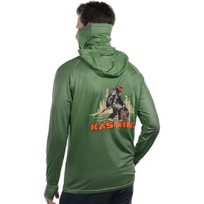 Kastking Sun Tamer Performance Hoodie ، قميص حماية من أشعة الشمس UPF 50 ، مقام مدمج في الرقبة ، نسيج تبريد مائي