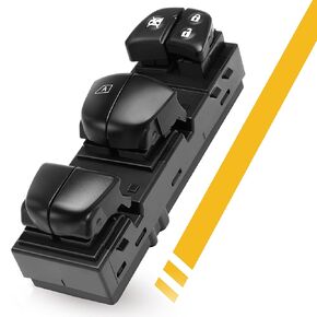 Dasbecan Driver Side Master Power Window Switch Compatible with Nissan Pathfinder/Altima/Frontier/Leaf/Juke 2010-2018 Door Main Control Button Replaces# 25401-3TA5A 25401-1KA0B 25401-3SH1A