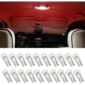 30 PCS 194 LED CAR Bulb ، 194 LED LID LIDE BLUB WHITE 6000K ، 168 2825 W5W T10 WEDGE COB LED LED ERROR FRIEN