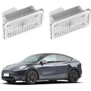مصابيح باب سيارة LED ، مجاملة ، مصابيح ترحيب مصابيح متوافقة مع Tesla Model 3 Model S Model Y Model X Puddle Lights Light