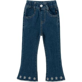 Kid Girls Ultra Soft Flare Jeans Toddler Little Girls Casual Skinny Stretch Denim Bootcut Pants