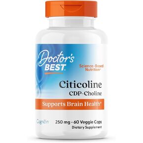 أفضل كولاين COTICOLINE CDP ، يدعم صحة الدماغ ، غير المعدلة وراثيًا ، خالية من الغلوتين ، خالية من الصويا ، قبعات خضروات نباتية 60