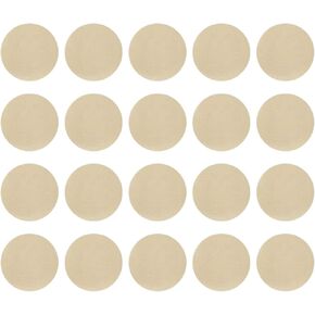 Nipple Breast Covers, Disposable Breast Pasties Adhesive Bra Nippleless Cover (Beige 20 Pairs Round)