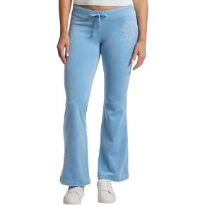 Juicy Couture Women's Heritage Low Rise Snap Pocket Easy Fit Track Pants