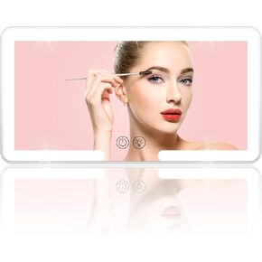 120 LEDS Car Mirror Vanity ، Car Sun Visor مع 3 أوضاع ضوئية ومصابيح LED كبيرة ، التحكم في مرآة الماكياج القابلة لإعادة الشحن ، مرآة الضوء Universal Universal للسيارة ، شاحنة