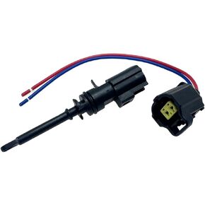 Intake Air Temperature Sensor W/Connector 5149279AB, 5149279AC Compatible with Challenger Charger Dart Durango Cherokee Grand Cherokee Ram 1500 Ram 2500 Ram 3500