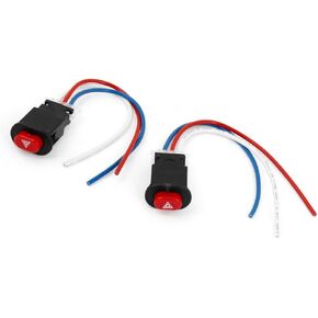 Motoforti Motorcycle Light Switch Button Flasher Output Controller 2 Pcs Long-lasting
