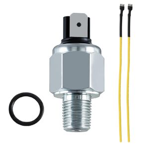 Motorcycle Hydraulic Rear Brake Light Switch Stop Lamp Switch Assembly Compatible with Sportster Softail Heritage Fat Boy Deluxe Fat Bob Electra Glide Replace#: 72023-51D 72023-51E