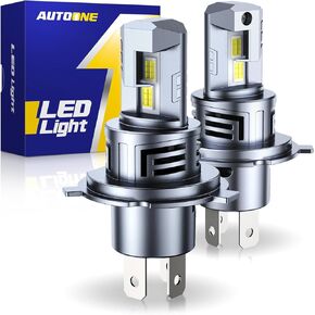 لمصباح H11/H9 AutoOne ، مصابيح الضباب H11 ، 24000lm مع مروحة التبريد ، H9/H8/H16 لمصابيح الضباب والتشغيل ، IP68 ، حزمة 2