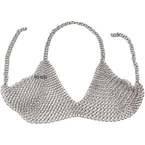 Chainmail Bra Chain Mail Bra Aluminum Bra Aluminum Chain Mail Bra Anodized Coated Adult Size wear New