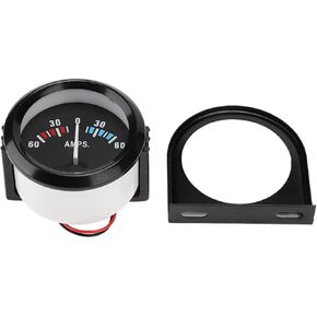 جولة 2 بوصة 52 ملم Ammeter Voltmeter Voltmetercar Amp Gauge 60 0 6 أ.