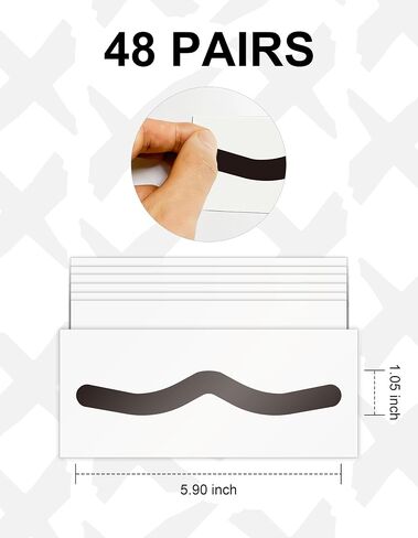 48 Pairs Eye Black Stickers, Breathable Sports Eye Strips Baseball Football Softball Face Eyeblack Stickers for Party Game Sport Supplies, Baseball Mom Accessories (W, 48 Pairs) in Kuwait