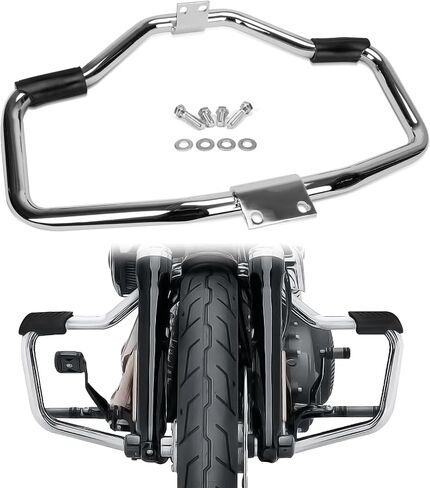 PSLER Crash Bar Engine Guards - Highway Bar for Sportster 1200 Custom XL1200C 2004-2023,for Iron 883 XL883N 2009-2023,for Roadster XL1200R 04-08,for Forty Eight XL1200X 10-15(Black) in Kuwait