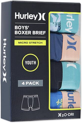 Hurley Boys' Performance Boxer Briefs (4-Pack) in Saudi Arabia