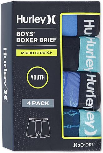 Hurley Boys' Performance Boxer Briefs (4-Pack) in Saudi Arabia