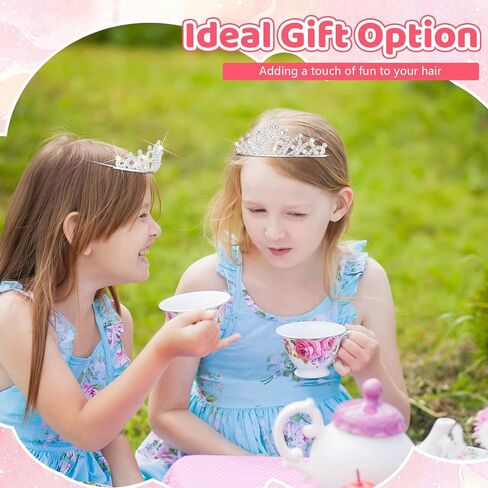 Tondiamo 50 PCS Tiaras Bulk for Girls Princess Crown Rhinestone Tiaras Tiarsable يمكن تعديلها لملحقات شعر الطفل in Kuwait
