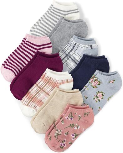 The Children's Place Girls' Ankle Socks Variety Pack in Saudi Arabia