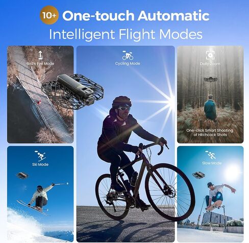 X1 Promax 8K Action Flying Camera ، بدون طيار قابلة للطي مع كاميرا مع 42 كم/ساعة سرعة متابعة ، 10+ أوضاع طيران تلقائية بالكامل ، تطير في أي مكان مع omniterrain ، SmoothCapture 2.0 (Combo) in Kuwait