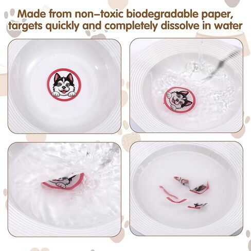 Chinco 120 Pcs Boys Potty Training Targets Boys Potty Targets Aids Flushable Pee Training Chart for Toddlers Use(Dinosaurs Styles) in Kuwait