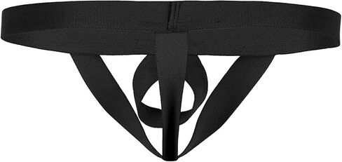Men's Elastic Straps Thong Jockstrap Underwear T-Back O-Ring Bikini Jock Briefs G-String in Saudi Arabia