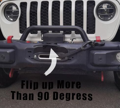 Flip-Up Winch License Plate Mount for All 10 inch Hawse Fairlead,Universal License Plate Bracket Front Bumper Compatible with Pickup Truck Off-Road Cars SUV Adjustable License Plate Holder in Kuwait