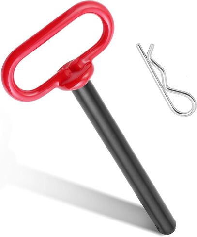 Trailer Hitch Pin, 5/8 x 6 Inch Tractor Hitch Pin with R-Clip Pin for Lawn Mower, Tractor, Trailer (Red) in Saudi Arabia