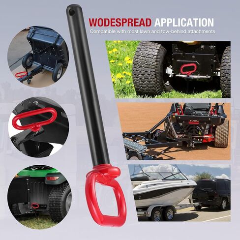 Trailer Hitch Pin, 5/8 x 6 Inch Tractor Hitch Pin with R-Clip Pin for Lawn Mower, Tractor, Trailer (Red) in Saudi Arabia