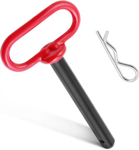 Trailer Hitch Pin, 5/8 x 6 Inch Tractor Hitch Pin with R-Clip Pin for Lawn Mower, Tractor, Trailer (Red) in Saudi Arabia