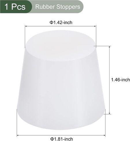 YOKIVE Silicone Rubber Stoppers, Tapered Plugs with High-Temperature Resistance | Protect Hole, Great for Lab Industry (White, 64mm to 77mm) in Saudi Arabia