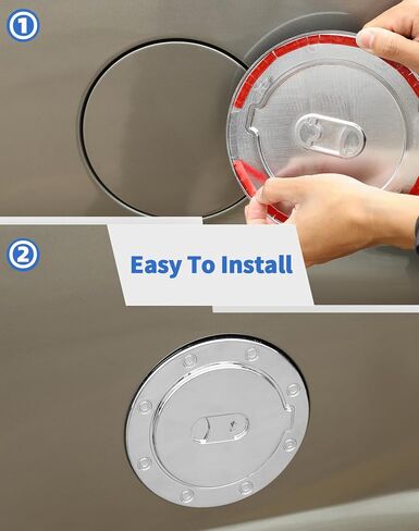 Chrome Fuel Filler Gas Door Cover Fit for 1999-2006 Chevy Silverado Tahoe Suburban Avalanche GMC Sierra Yukon in Kuwait