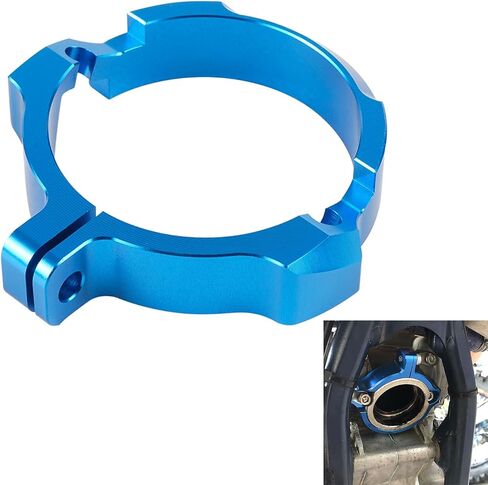Blue Exhaust Flange Protector Pipe Shield Compatible with Husqvarna 250/300 TE/TC/TX 2017-2022 TE 250i/300i 2023 Compatible with GasGas EX/EC/MC 250/300 2021-2023 See Fitment in Kuwait