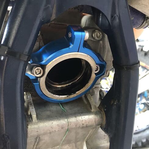 Blue Exhaust Flange Protector Pipe Shield Compatible with Husqvarna 250/300 TE/TC/TX 2017-2022 TE 250i/300i 2023 Compatible with GasGas EX/EC/MC 250/300 2021-2023 See Fitment in Kuwait