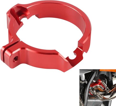 Blue Exhaust Flange Protector Pipe Shield Compatible with Husqvarna 250/300 TE/TC/TX 2017-2022 TE 250i/300i 2023 Compatible with GasGas EX/EC/MC 250/300 2021-2023 See Fitment in Kuwait