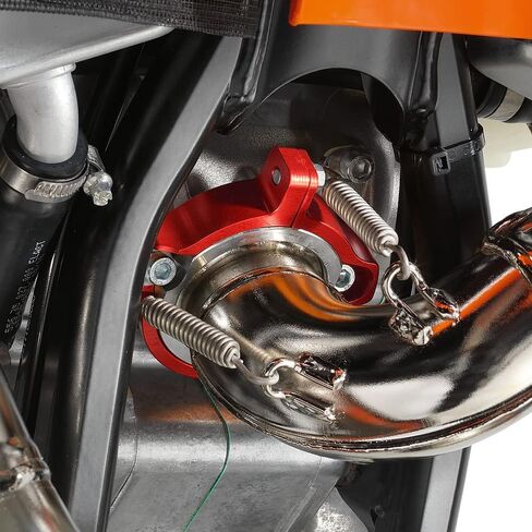 Blue Exhaust Flange Protector Pipe Shield Compatible with Husqvarna 250/300 TE/TC/TX 2017-2022 TE 250i/300i 2023 Compatible with GasGas EX/EC/MC 250/300 2021-2023 See Fitment in Kuwait
