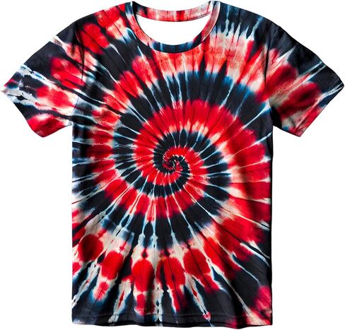 Kids Tie Dye T-Shirt, Children Tie Dye Short Sleeve Tee Shirt for Kids in Saudi Arabia