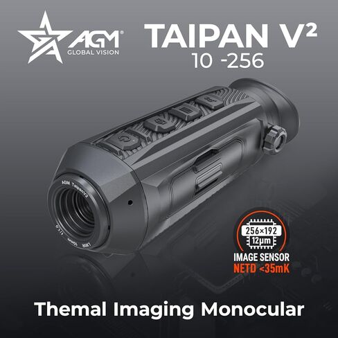 AGM Global Vision Taipan V2 19-384 Thermal Imaging Monocular 20mK, 12 Micron Heat Vision monocular, 384x288 (50 Hz) ir monocular for Hunting. Waterproof IP67 Thermal monocular 16GB Memory, Wi-Fi in Kuwait