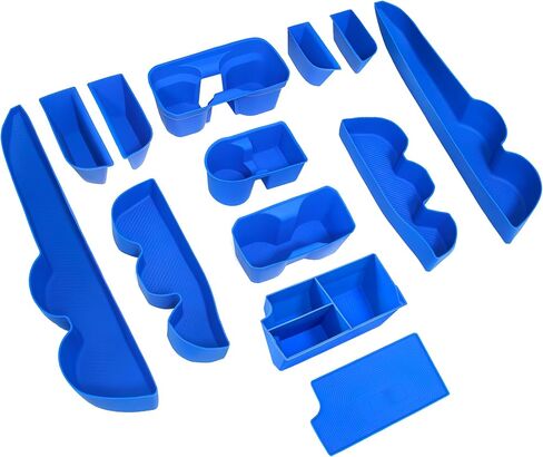 Interior Silicone Liner Insert Custom Fit for Tacoma 2024 2025, Interior Silicone Pads Kits for Tacoma Gen 4th, Silicone Organizer Tray for Tacoma - for Tacoma Double Cab only - Fully Covered in Saudi Arabia