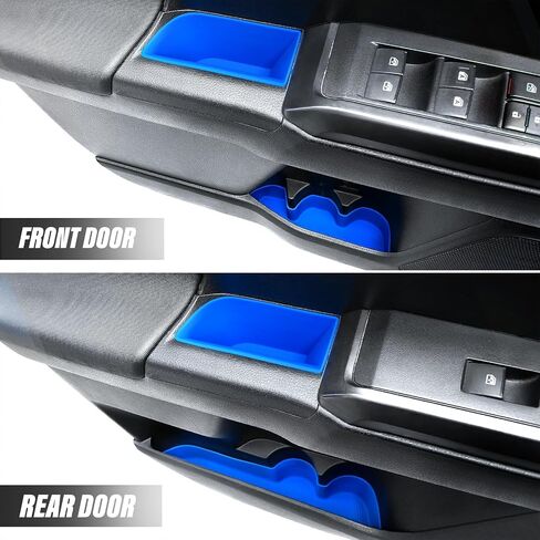 Interior Silicone Liner Insert Custom Fit for Tacoma 2024 2025, Interior Silicone Pads Kits for Tacoma Gen 4th, Silicone Organizer Tray for Tacoma - for Tacoma Double Cab only - Fully Covered in Saudi Arabia