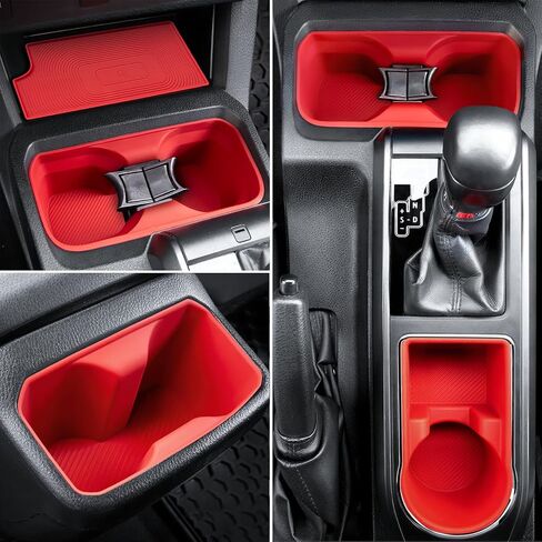 Interior Silicone Liner Insert Custom Fit for Tacoma 2024 2025, Interior Silicone Pads Kits for Tacoma Gen 4th, Silicone Organizer Tray for Tacoma - for Tacoma Double Cab only - Fully Covered in Saudi Arabia